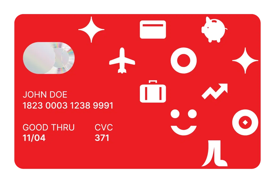 SIQO physical debit card